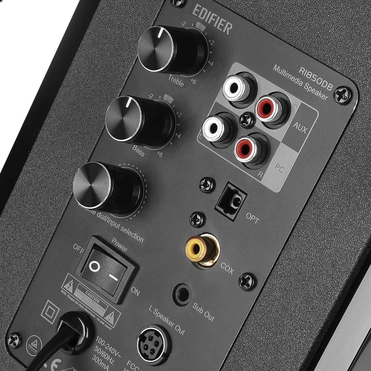 Edifier R1850DB ブックシェルフスピーカー(サブウーファー出力付き)